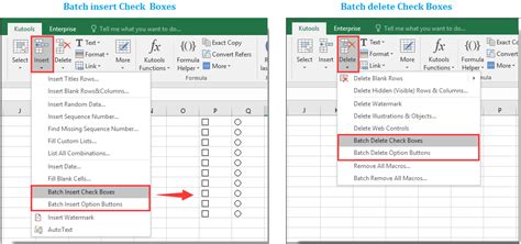 How to delete checkboxes in excel 2016. How to highlight cell or row with checkbox in Excel?