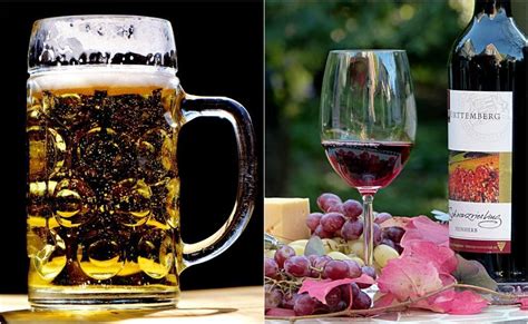 cerveza o vino ¿cuál es mejor cerveza vino menú