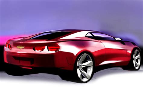 Chevrolet Camaro Concept Sketch Car Body Design