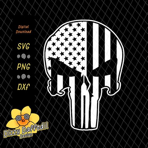 Free Punisher Skull Flag Svg 164 File Svg Png Dxf Eps Free