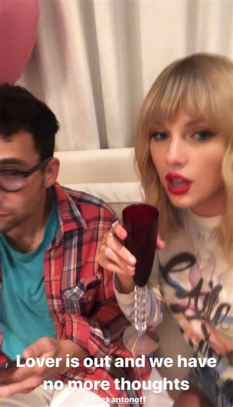 Taylor Swift Celebrates Release Of Lover With Producer Pal Jack Antonoff Photo 4338812