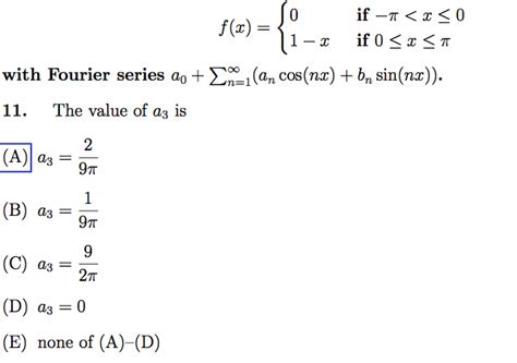 Solved Fourier Transform Hello Im Looking For Worked Chegg Com