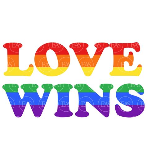 Love Wins Svg Rainbow Flag Svg Lgbtq Pride Svg Clip Art Etsy Uk