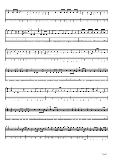 Oasis Stand By Me Bass Tab