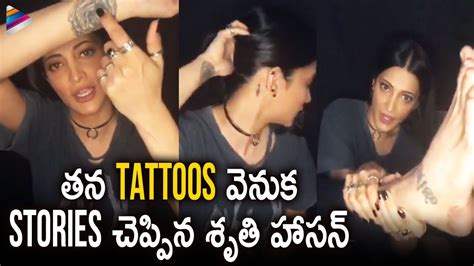 Shruti Haasan About Stories Behind Her Tattoos Shruti Haasan Live Chat With Fans Telugu