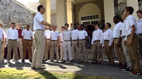 Church Farm School Choir Sings National Anthem At 14th