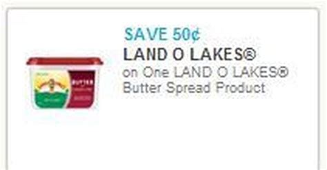 50 Cents Off 1 Land O Lakes Butter Spread Printable Coupon