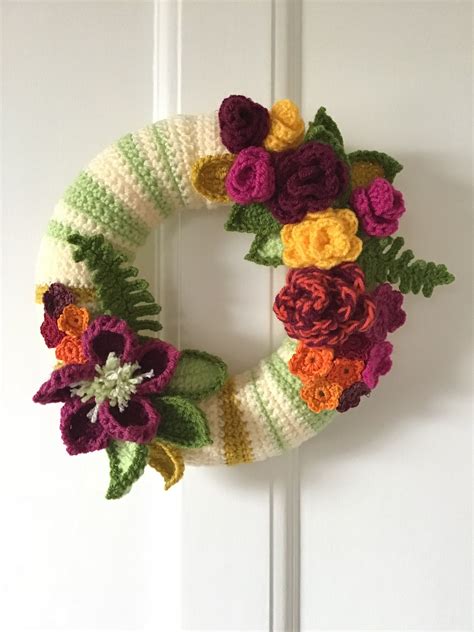 my first crochet wreath lovecrochet crochet wreath crochet christmas wreath crochet wreath