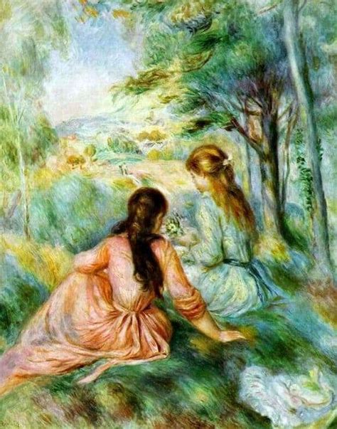 Description Of The Painting By Pierre Auguste Renoir “in The Meadow” ️ Renoir Auguste