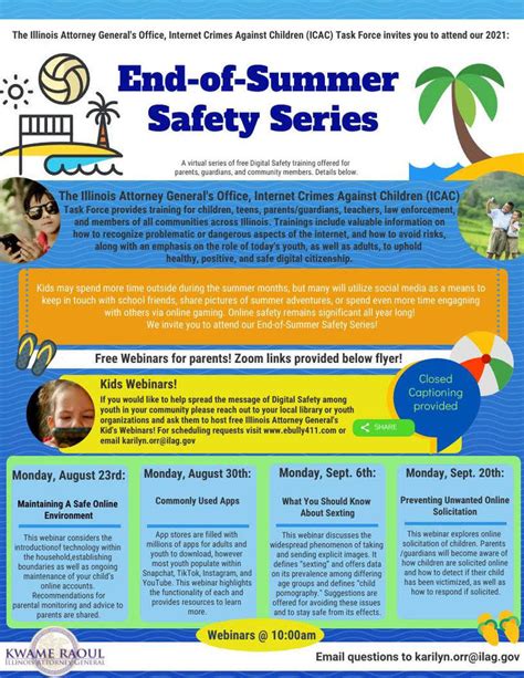 End Of Summer Safety Series Wolf Branch School District