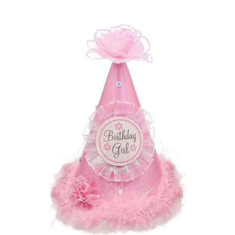 Birthday Girl Party Hat 7in 1st Birthday Party Supplies