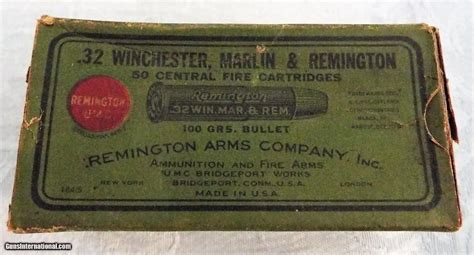 Vintage Remington Black Powder Ammo 32 Winchester Marlin And Remington