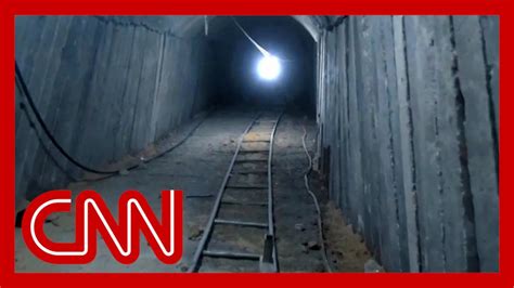 See inside the largest tunnel found in Gaza, according to Israel - YouTube