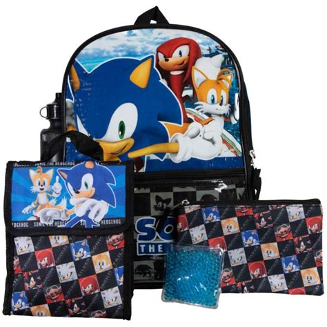 Sonic Video Game Kids 5 Piece Backpack Offer