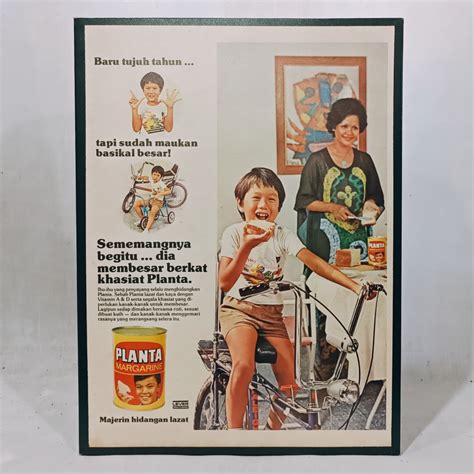 Vintage Frame Poster Iklan 80an Furniture And Home Living Home Decor