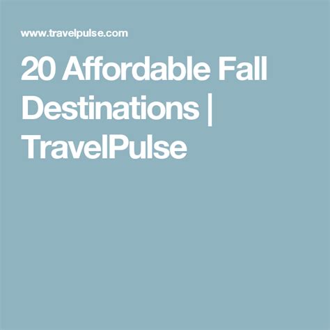 20 Affordable Fall Destinations Travelpulse Chincoteague Island