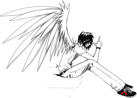 Emo Anime Angel Boy By Project Azrael On Deviantart