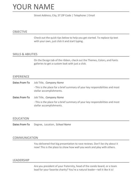 Template Download Cv Templates Microsoft Word Resumes And Throughout