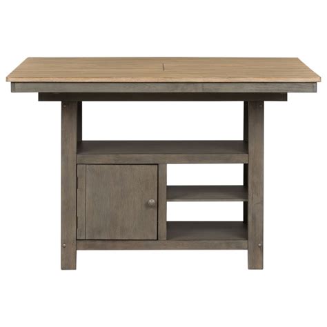 Liberty Furniture Lindsey Farm Transitional Two Toned Kitchen Island