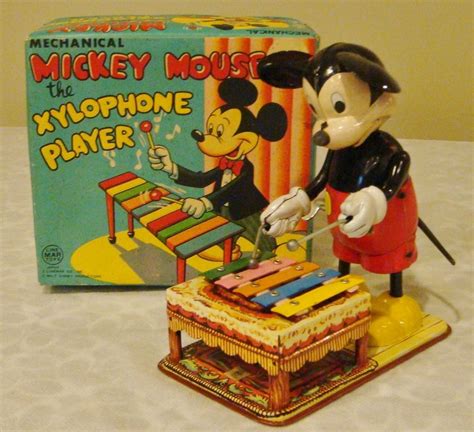 Mickey Mouse Xylophone Playerebay Antique Toys Tin Toys Old Toys