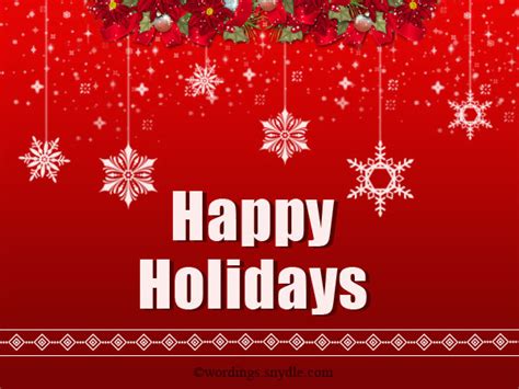 Happy Holiday Greetings Messages And Wishes Wordings And Messages
