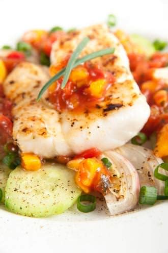Season with salt and pepper, if desired. Grilled fish with Mango Salsa Recipe - Pangasius
