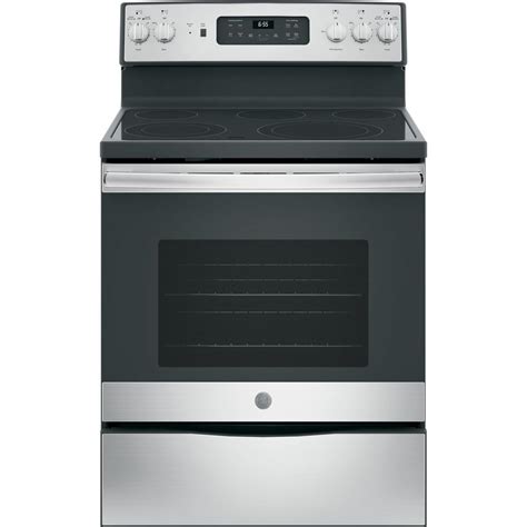 GE 30 In 5 3 Cu Ft Electric Range With Self Cleaning Convection Oven