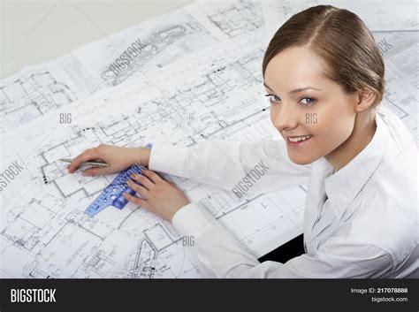 Young Female Architect Image And Photo Free Trial Bigstock