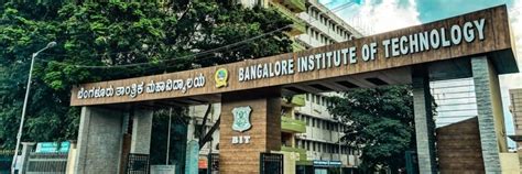Bangalore Institute Of Technology Admission Fees Courses Ranking
