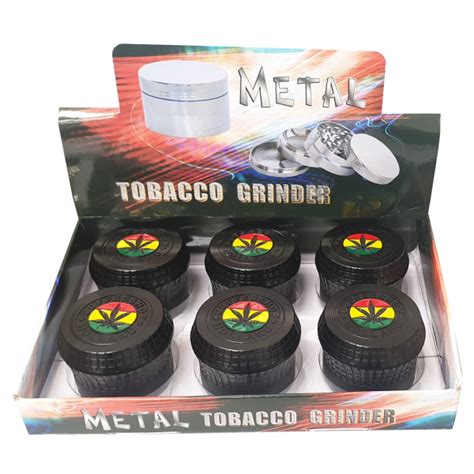 hx134dy 1my 01 pack of 6 58mm metal leaf tobacco grinder trimex wholesale uk