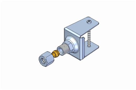 Brass Crimp Adapter For Rtd 3 Pin Connectors Standard