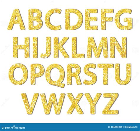Scrapbooking Clip Art And Image Files Gold Glitter Alphabetgold Glitter