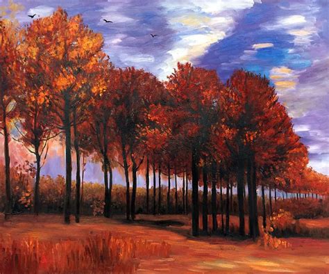 Van Gogh Reproduction Autumn Landscape Reproduction Autumn Landscape