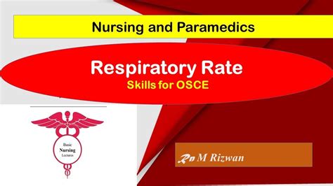 Respiratory Rate Nursing And Paramedic Skills Osce And Ospe
