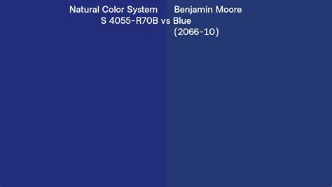 Natural Color System S 4055 R70b Vs Benjamin Moore Blue 2066 10 Side