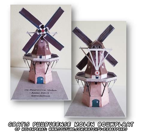Ninjatoes Papercraft Weblog Free 2015 Puurveense Molen Windmill