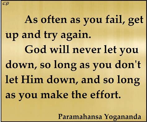 As Often As You Fail Get Up And Try Again God Will Never Let You