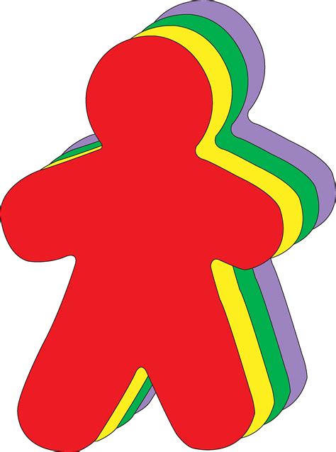 buy 8” x 10” person assorted color super cut outs 15 cut outs in a