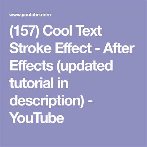 Adobe premiere pro doesn't provide you with many options to make your text characters appear the way you want them to. (157) Cool Text Stroke Effect - After Effects (updated ...