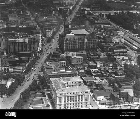 Aerial Photo Of Pennsylvania Avenue In Washington Dc Stock Photo Alamy
