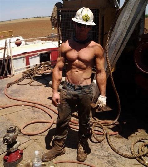 Shirtless Construction Worker