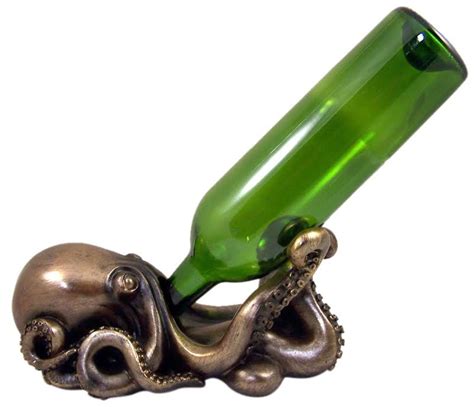 Drinking Octopus Wine Bottle Holder Seaworthy Wine Nautical Ts