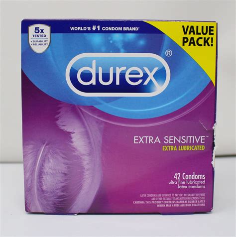 Durex Extra Sensitive Value Pack 42 Latex Condoms