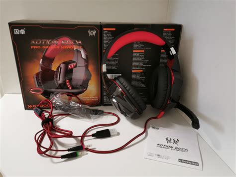 Kotion Each G2000 Gaming Headset With Mic Led Light Over Ear Wired