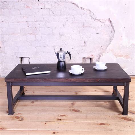 Sleek Steel Industrial Style Coffee Table By Cosywood