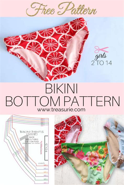 diy bikini free bikini bottom pattern for girls treasurie