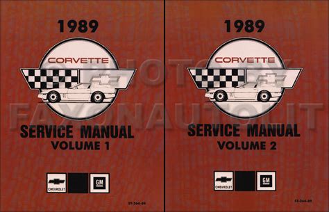 1989 Corvette Repair Shop Manual Original