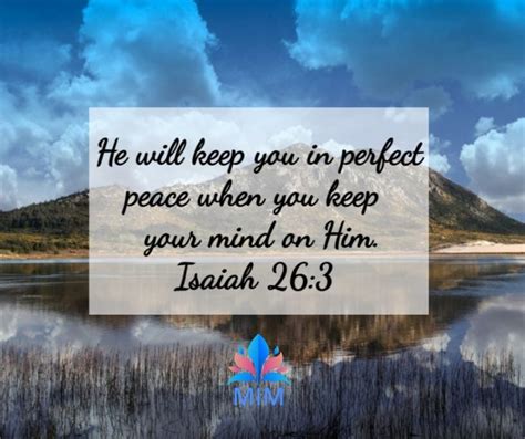 Gods Peace Gods Peace Daily Bible Verse Isaiah 263
