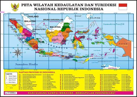 Peta Indonesia Lengkap Dengan Nama Provinsi Dengan 34 Nama Provinsi