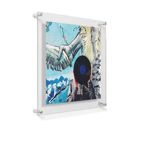 Wexel Art 12 X 12 Acrylic Floating Frame For Album Covers With
